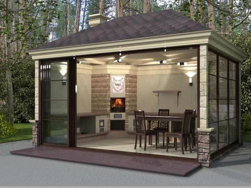 Барбекю своими руками на даче. Барбекю для дачи — виды, устройство и нюансы установки. Лучшие идеи оформления летних кухонь (135 фото)