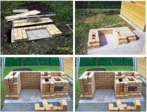 Барбекю из кирпича своими руками порядовка. Проекты барбекю из кирпича с порядовкой