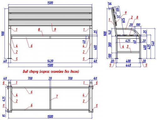 Лавка из профиля. Лавочка из профильной трубы своими руками 21 Лавка из профиля. Лавочка из профильной трубы своими руками 21