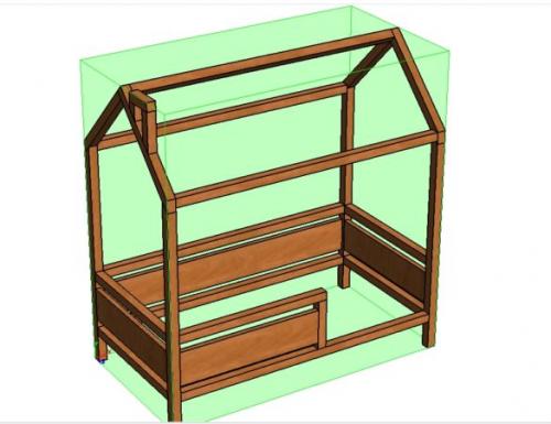 Детская кроватка домик своими руками чертеж. Кроватка-домик: чертежи, инструкция, как сделать своими руками