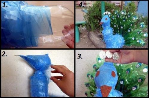 Орел из пластиковых бутылок 04 Орел из пластиковых бутылок 04
