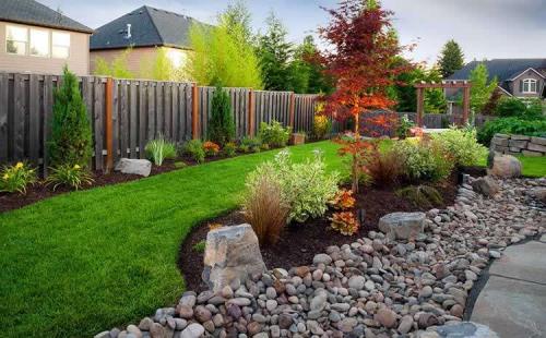 Дизайн небольшого участка возле частного дома. Чем разграничить зоны в саду