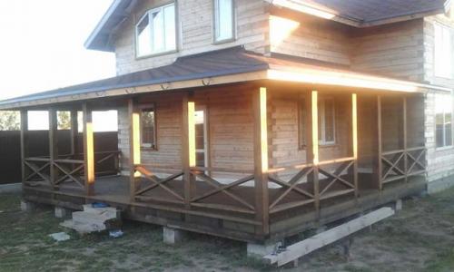 Крыша веранды к дому. Проекты террас пристроенных к дому