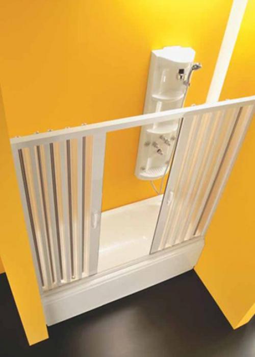 Дверь гармошка для душа