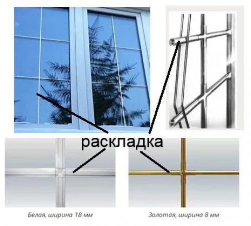 Накладные шпросы для пластиковых окон. Разделители на пластиковые окна