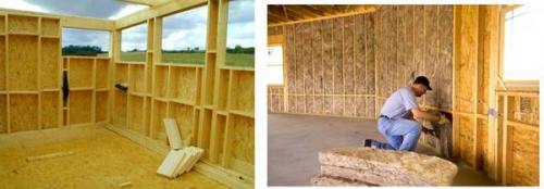 Дом из дсп своими руками. Дом из дсп Плюсы и минусы плит каркасного дома Стоит строить своими руками?