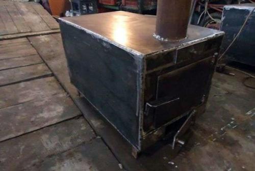 Масляная печь для гаража своими руками чертёж. Дровяная печь