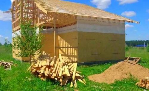 Домик из ОСБ своими руками. Каркасный дом из ОСБ: технология строительства 01