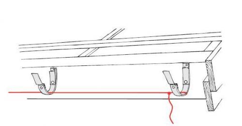 Как крепить крюки водостока под металлочерепицу. Как установить водостоки если крыша уже покрыта: возможные варианты крепления 06 Как крепить крюки водостока под металлочерепицу. Как установить водостоки если крыша уже покрыта: возможные варианты крепления 06