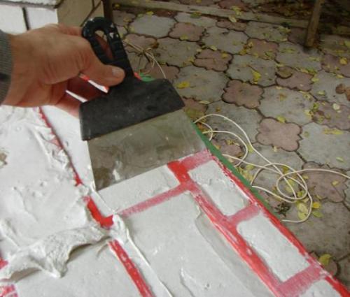 Имитация камня из пенопласта. Как делать искусственный камень из гипса