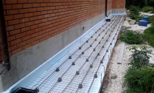 Отмостка вокруг старого дома. Отмостка вокруг дома