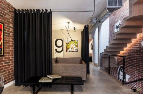 Перегородка в комнате передвижная.  Функции перегородок