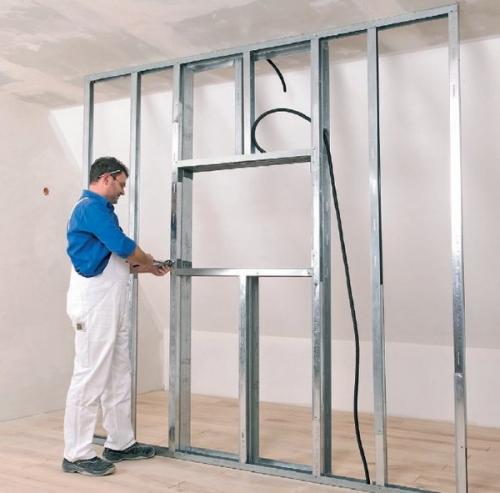 Передвижная перегородка из гипсокартона. Как сделать перегородку из гипсокартона своими руками
