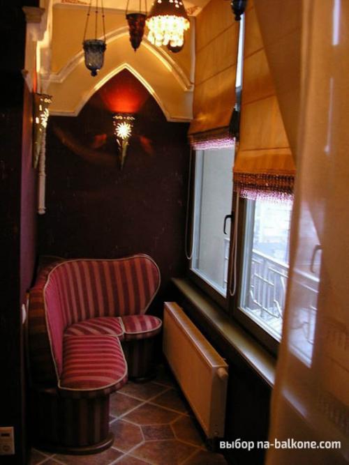 Как обустроить большую лоджию. 