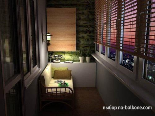 Как обустроить большую лоджию. 