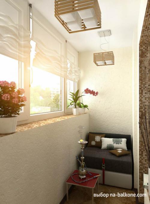 Как обустроить большую лоджию. 