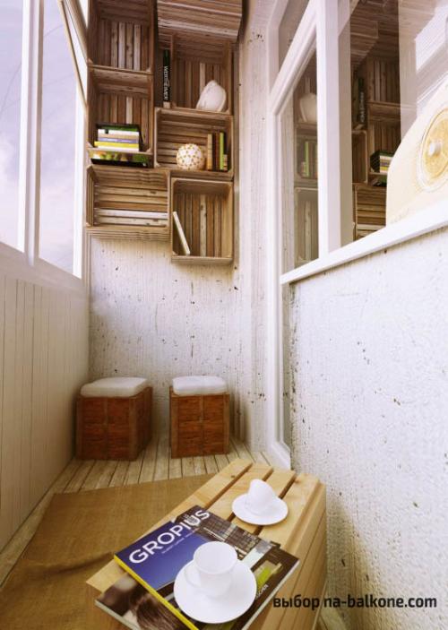 Как обустроить большую лоджию. 