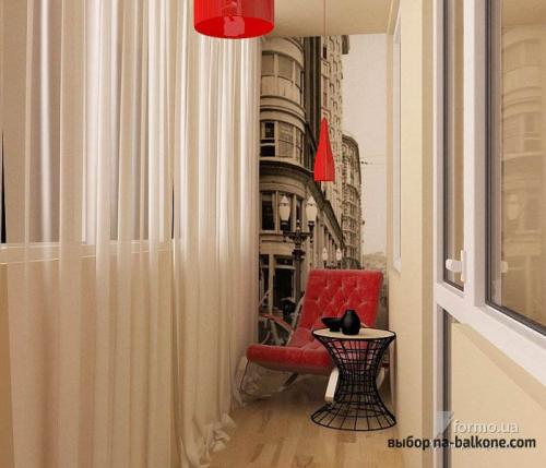 Как обустроить большую лоджию. 