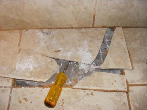 Восстановление глазури на плитке. Как самостоятельно исправить сколы на керамограните