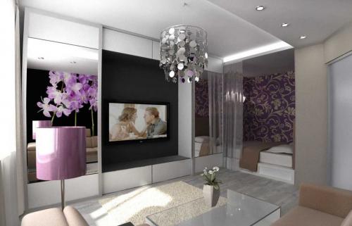 Как из одной комнаты сделать спальню и гостиную. Спальня и гостиная в одной комнате? Решение есть!