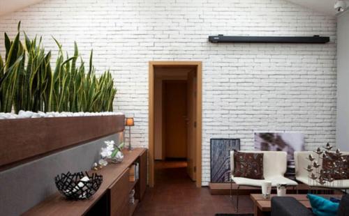 Как сделать стену в квартире под кирпич. Отделка стен под кирпич: стилистика помещения и дизайн 22