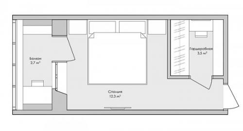 Спальня с санузлом и гардеробной. 6 примеров размещения гардеробной в спальне
