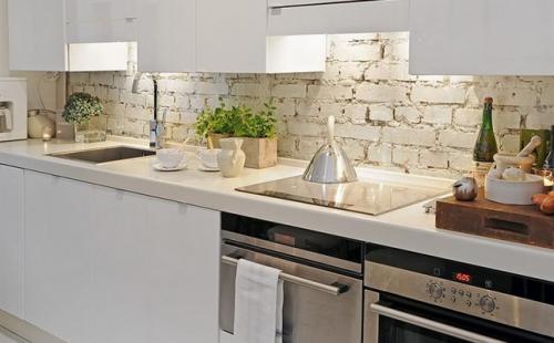 Как сделать стену в квартире под кирпич. Отделка стен под кирпич: стилистика помещения и дизайн 28