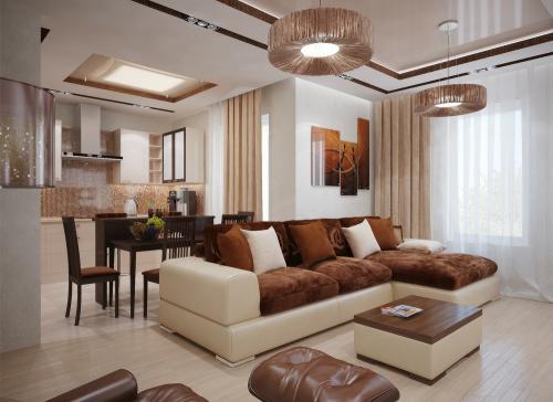 Выделение рабочей зоны в гостиной. Виды и цели зонирования гостиной комнаты