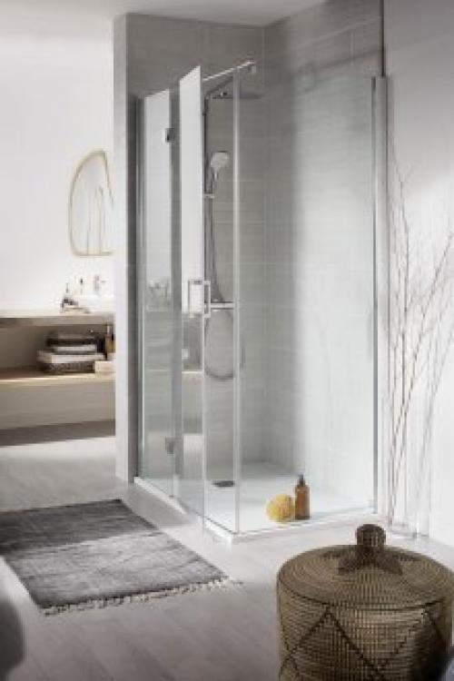 Дизайн душевой кабины без поддона. Плюсы