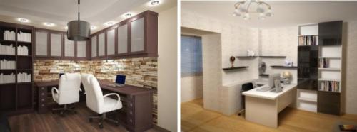 Как объединить кабинет и гостиную. Гостиная с рабочим местом: тонкости зонирования помещения 05