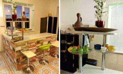 Как сделать барную стойку своими руками на кухне. Фотоотчет №3: Барная стойка с мойкой