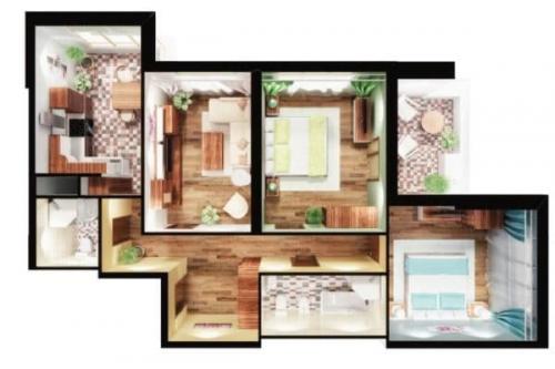 Планировка угловой трехкомнатной квартиры. Особенности планировки