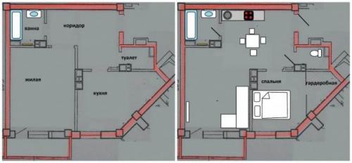 Кухня в коридоре в однушке. Опыт совмещения кухни и прихожей в однокомнатной квартире