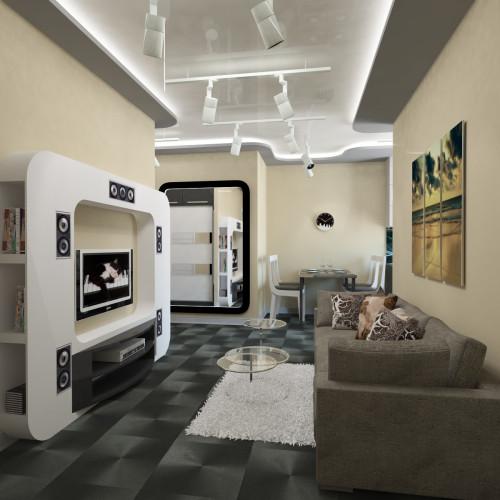 Прихожая гостиная в одной комнате. Совмещать: за и против