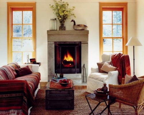 Осенний декор камина. А у нас уже осень! Тёплые идеи для оформления вашего камина – несколько реализованных примеров