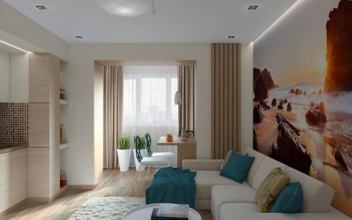 Эконом дизайн однокомнатной квартиры. Советы по выбору дизайна однокомнатной квартиры