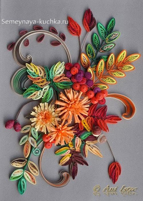 Поделки из бумаги на тему Осень. В технике квиллинг.