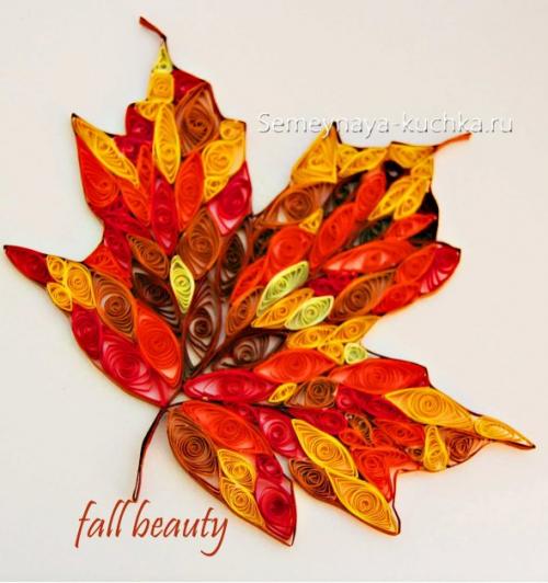 Поделки из бумаги на тему Осень. В технике квиллинг.