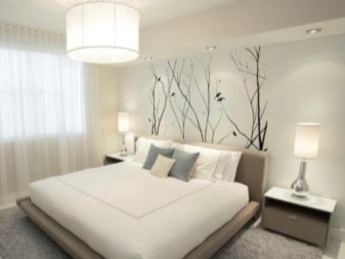 Оформление стены в спальне за кроватью. Основные правила оформления 07 Оформление стены в спальне за кроватью. Основные правила оформления 07