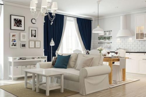 Дизайн квартиры студии. Цветовые решения маленькой квартиры