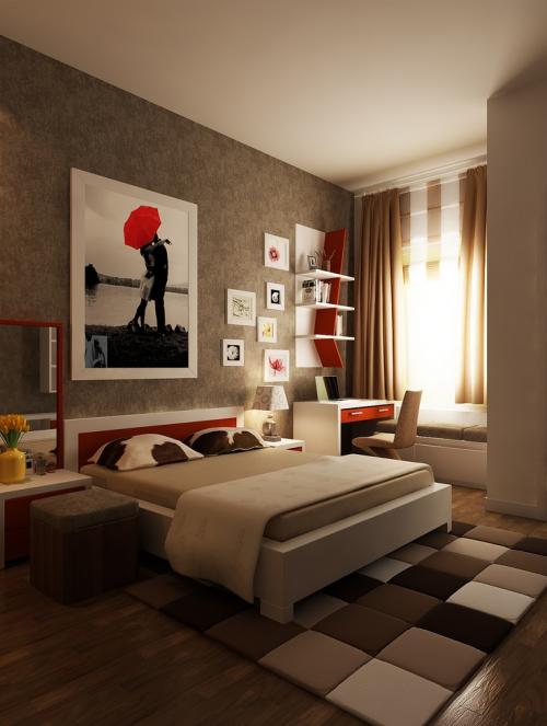 Как оформить стену в спальне напротив кровати. Всему голова, или как оформить изголовье кровати