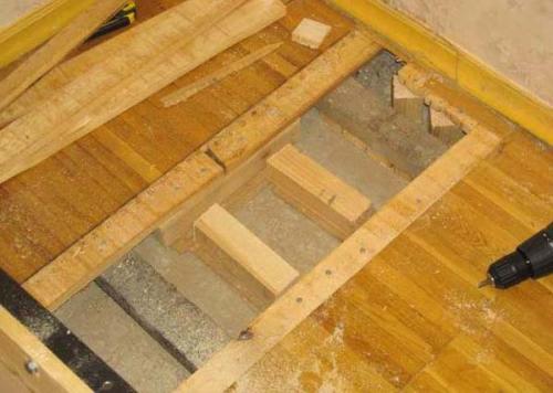 Ремонт скрипучих деревянных полов в квартире. Скрипит пол ремонт деревянного пола