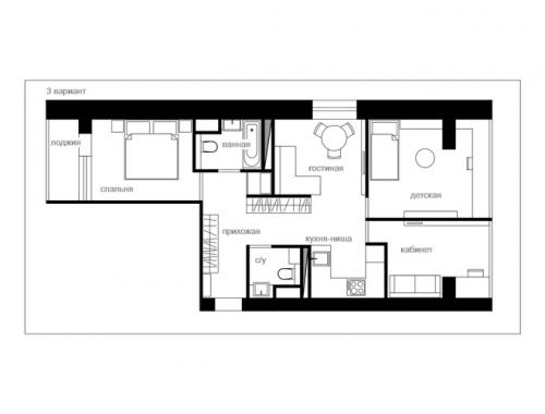Из двушки распашонки в трешку. Перепланировка недели: как из двушки сделать трёшку