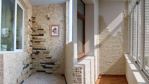 Лаунж зона на балконе