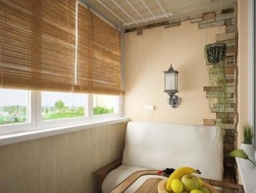 Лаунж зона на балконе