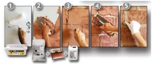 Как покрасить кирпичную стену в интерьере. Как красить кирпич (кирпичную стену) 06