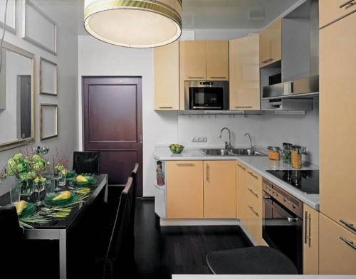 Маленькая кухня в панельном доме. Как увеличить площадь кухни в панельном доме?