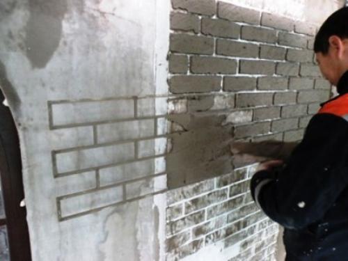 Как покрасить кирпичную стену в интерьере. Как красить кирпич (кирпичную стену) 08