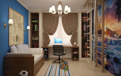 Игровая комната дома для детей. Игровая детская комната