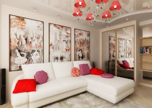 Освещение в маленькой гостиной. Продумываем дизайн маленькой гостиной до мелочей